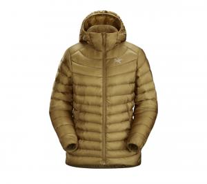 Пуховик Arcteryx Cerium с капюшоном, золотой