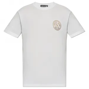 Футболка с логотипом VERSACE JEANS COUTURE, белый