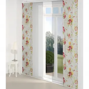 Шторка MONTROSE на липучке, 1 шт., включая утяжелительную планку Wirth, красный/желтый