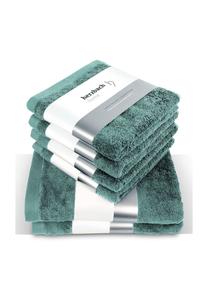 Полотенце банное Herzbach Home Pura, 140x70 см, зеленый