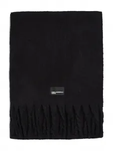 Шарф с бахромой Karl Lagerfeld Jeans, черный