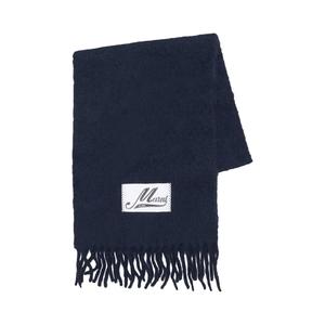 Шарф Marni из брашированной альпаки, синий