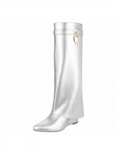 Ital-Design Серебряные туфли на высоком каблуке