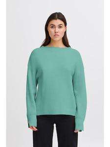 ICHI Вязаный свитер свободного кроя IHBOSTON цвета березы