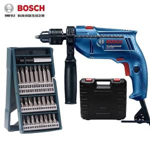 Дрель электрическая Bosch GSB550 + набор насадок, кейс