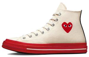 Кроссовки Comme des Garçons PLAY x Converse Chuck Taylor All-Star 70 Hi Egret Red Midsole