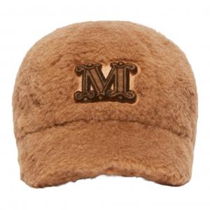 Maxmara Бейсболка женская из верблюжьей шерсти и шелка, коричневый