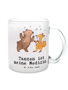 Кружка с танцующим кроликом и надписью из прозрачного материала Mr. & Mrs. Panda