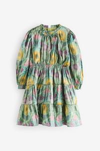 Многоярусное платье с кружевной отделкой Nicole Miller, зеленый