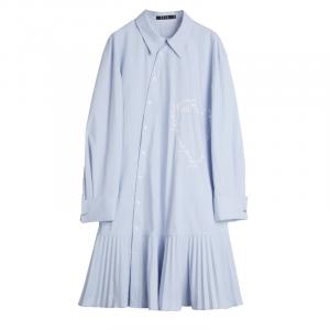 ELLE Платье с длинным рукавом Women's Light Blue