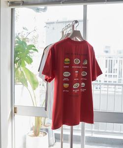 Футболка с принтом тайваньской уличной еды Coen, цвет Red