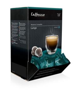Caffesso Lungo 60 штук - 100% совместимые капсулы для кофемашин Nespresso, DeLonghi и Krups.