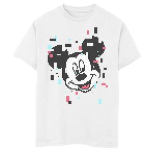 Футболка с изображением большого лица Disney's Mickey Mouse для мальчиков 8–20 пикселей Disney
