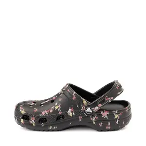 Сабо Crocs Classic Clog, цвет Black/Ditsy Floral