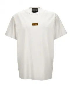 Белая футболка с коротким рукавом Versace Jeans Couture, белый