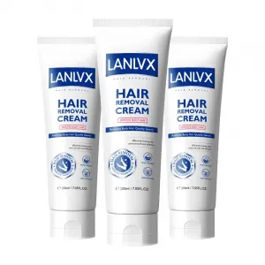 Нежный очищающий крем для депиляции увлажняющий очищение удаление волос 200мл/200мл*2/200мл*3 LANLVX