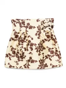 Юбка с цветочным принтом Elisabetta Franchi, желтый