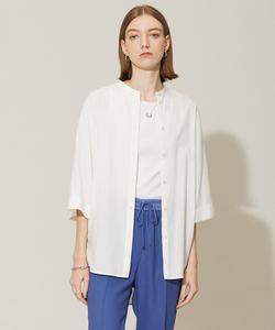 Рубашка с воротником-стойкой из моющегося хлопка и модала.