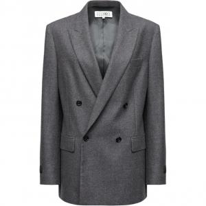 Пиджак из натуральной шерсти Mm6 Maison Margiela, medium серый