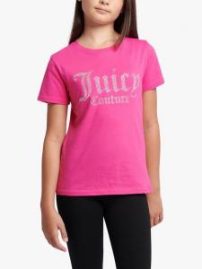 Детская футболка с брендом Diamante Juicy Couture, Fuchsia Purple