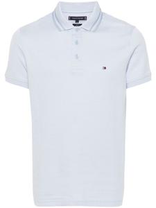 Tommy Hilfiger рубашка-поло из органического хлопка с вышитым логотипом, синий