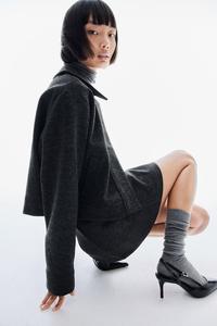 Блейзер из джерси H&M, серый