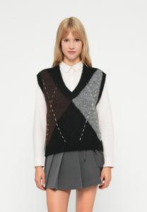 Футболка Vero Moda VMBLISS HANDSTITCH, Black/Chocolate Torte/Birch/Black