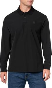 BOSS мужская рубашка-пуловер с резинкой и воротником-стойкой, Black Sky