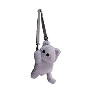 Плюшевая кукла в виде милого кота в мультяшном стиле, высота 30см/40см Howard, серый