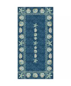 Скатерть с украшением в виде ракушек, 70 x 144 дюйма Laural Home