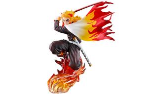 Kyojuro Rengoku Glass Factory, Demon Slayer Kimetsu No Yaiba, включает основание, бонусный подарок 13.5cm scale figures BANPRESTO