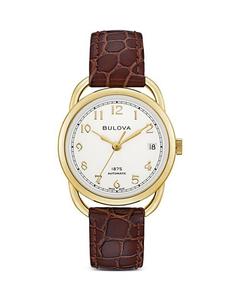 Часы Джозеф Булова, 34 мм Bulova, цвет White