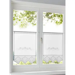 Тюль на штангу, 1 шт. Heine Home, белый