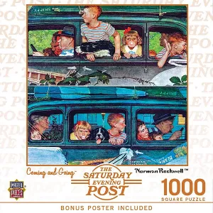 Шедевры субботнего вечернего поста - пазл из 1000 деталей, который приходит и уходит Masterpieces Puzzles, multicolor