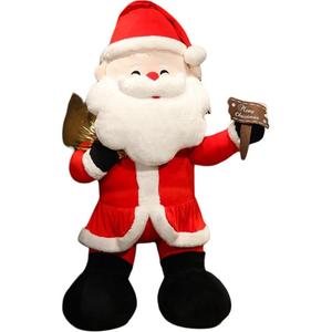 Плюшевая игрушка Санта Клаус, кукла, плюшевая кукла, высота 60см/80см/100см/130см/160см Happy Fish