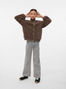 Vero Moda Girl Флисовая куртка "Люсиль" коричневого цвета
