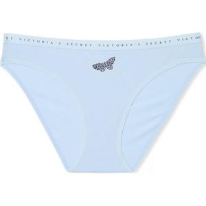 Victoria's Secret Бикини из стрейч-хлопка с кружевной отделкой / LBB Женские трусы 1 упаковка Blue