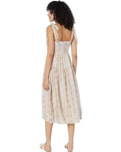 Платье MOON RIVER Woven Printed Dress with Tied Straps, цвет Pink Multi