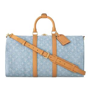 Keepall Bandouliere 45 Небесно-голубой деним LOUIS VUITTON