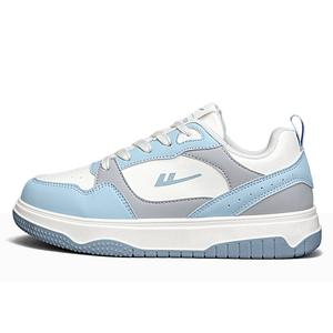 WARRIOR Устойчивые к истиранию дышащие низкие скейтерские туфли для женщин с эффектом увеличения роста - бежево-голубой серый, цвет Beige Blue Gray