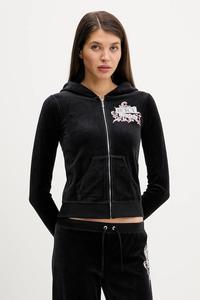 Бархатная толстовка wrap you up Juicy Couture, черный
