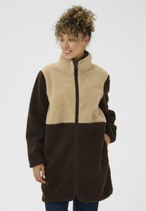 Флисовая куртка Love Copenhagen LCVIGGA LONG JACKET, White Pepper/Brown/White