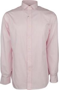 Polo Ralph Lauren мужская облегающая полосатая хлопковая рубашка, Pink/White