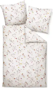 Комплект постельного белья Janine Design Mako-Soft-Seersucker TANGO 20123, цвет коралловый, пудровый, размер 155x220 + 80x80 см Original Janine