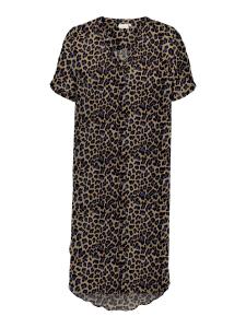 Платье ONLY Carmakoma CARBaboost, коричневый/светло-коричневый