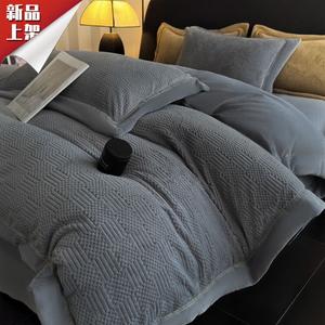 LUOLAI HOME Комплект постельного белья, 4 предмета, пододеяльник 200x230 см