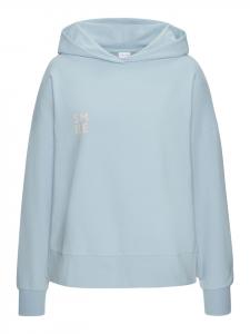 Толстовка с капюшоном светло-голубого цвета с кремовым принтом LASCANA