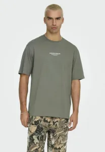 Футболка с необычным принтом Only & Sons, Castor Gray