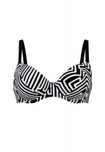 Верх бикини Shining Lines ROSA FAIA, черный