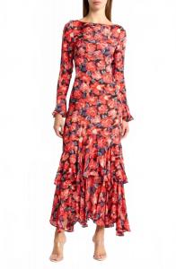Платье Cher в красно-цветочном мульти SAYLOR